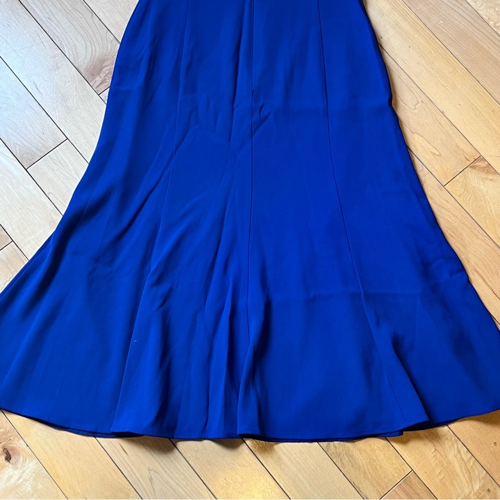 NWT MM LaFleur Elegant Blue Sleeveless Dress size four (4) - Picture 10 of 12